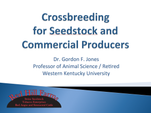 Crossbreeding for Seedstock and Commercial Producers